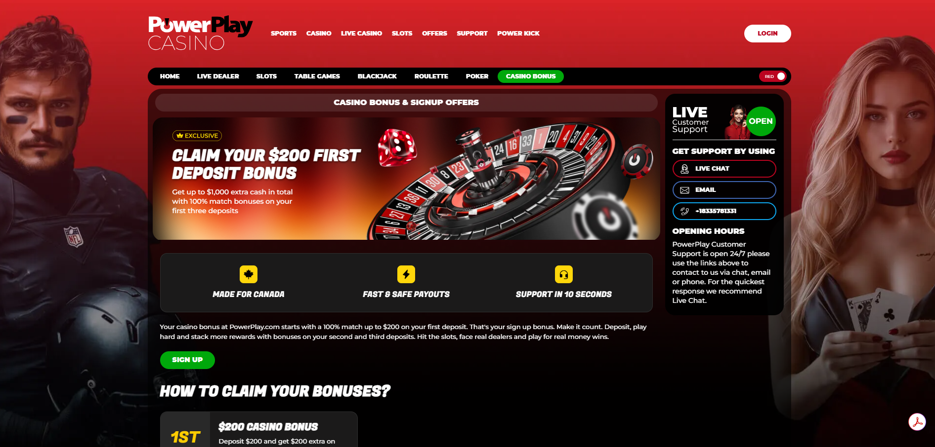 PowerPlay Casino Bonus
