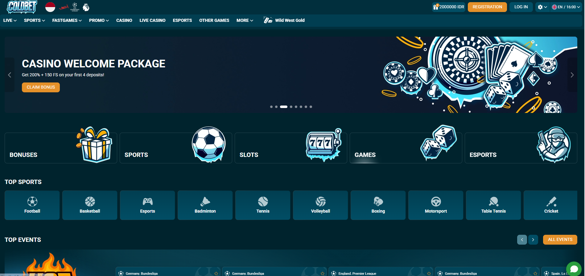 Coldbet Casino welcome bonus