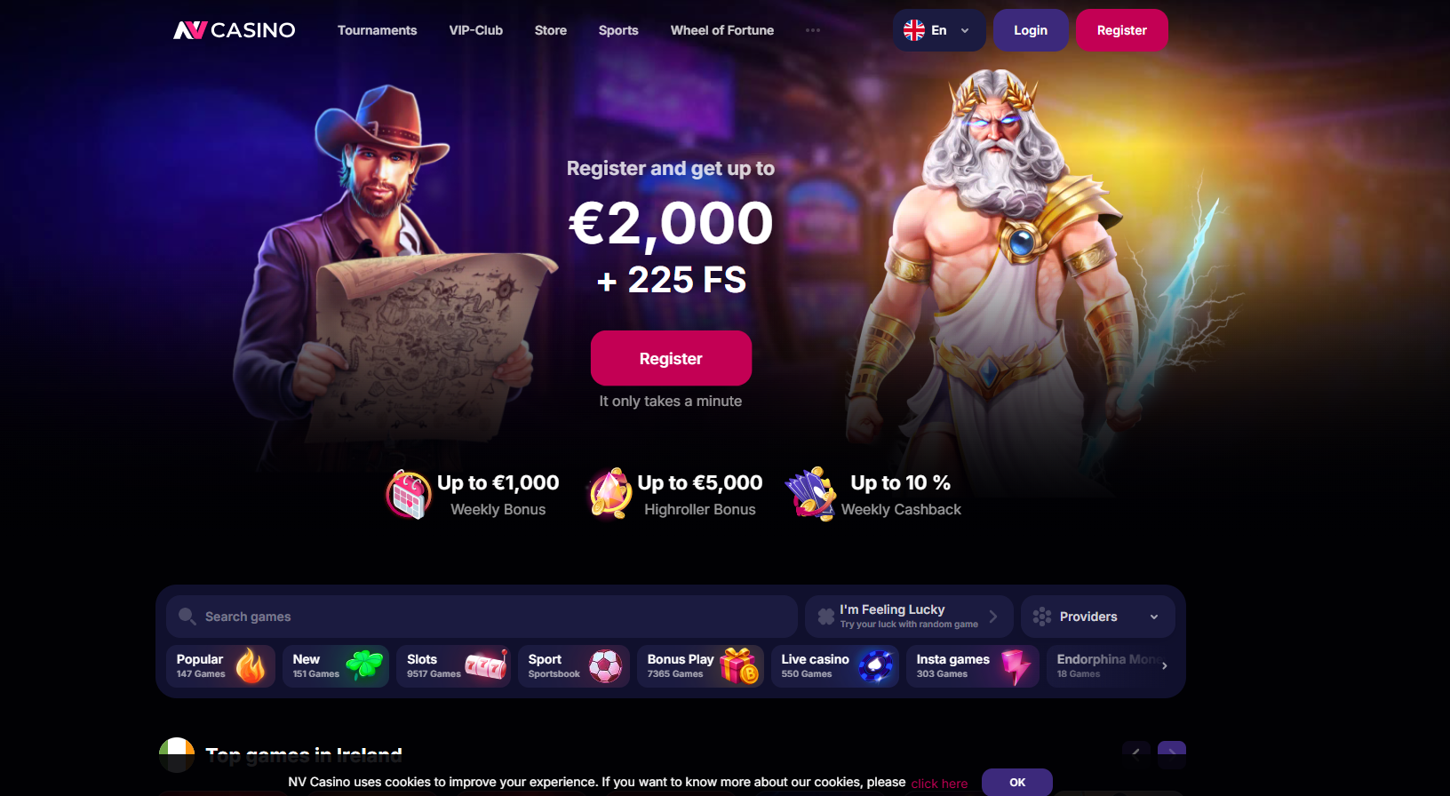 NV Casino Home Page