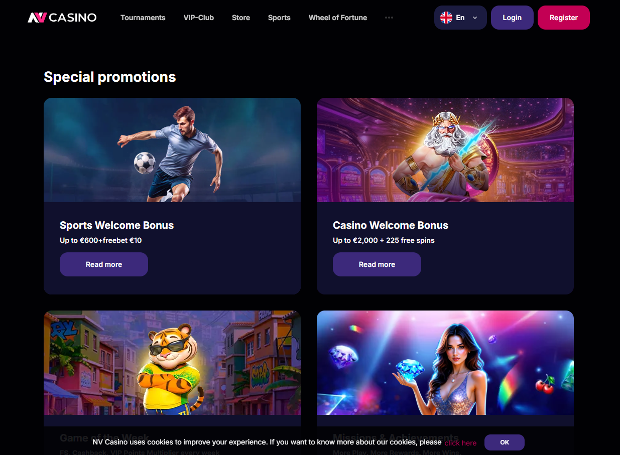 NV Casino Promotions