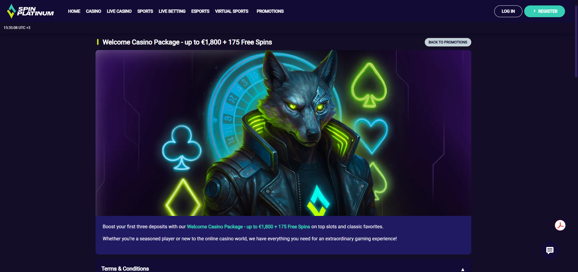 SpinPlatinum Casino Welcome Bonus