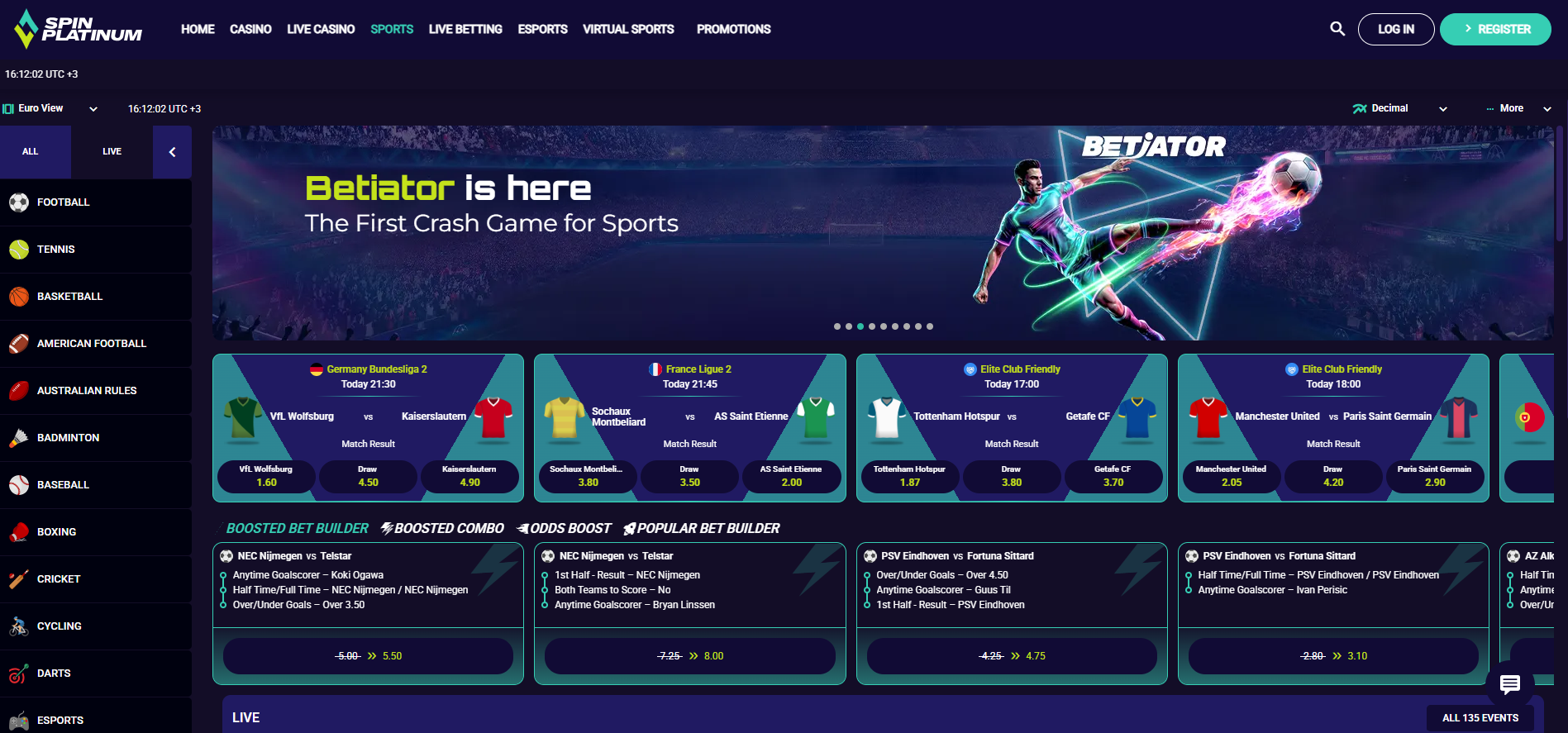 SpinPlatinum Sportsbook
