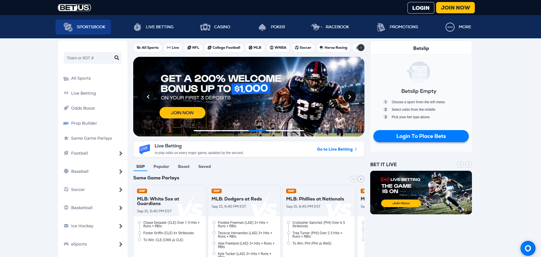 BetUS Sportsbook
