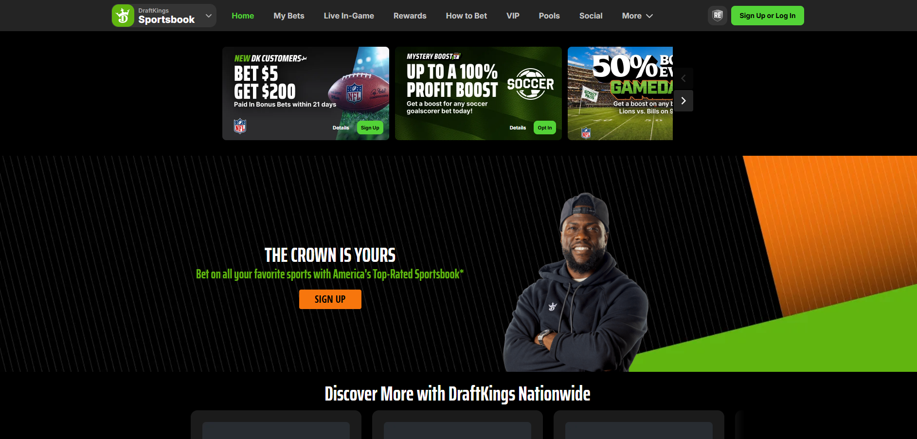 DraftKings Home Page
