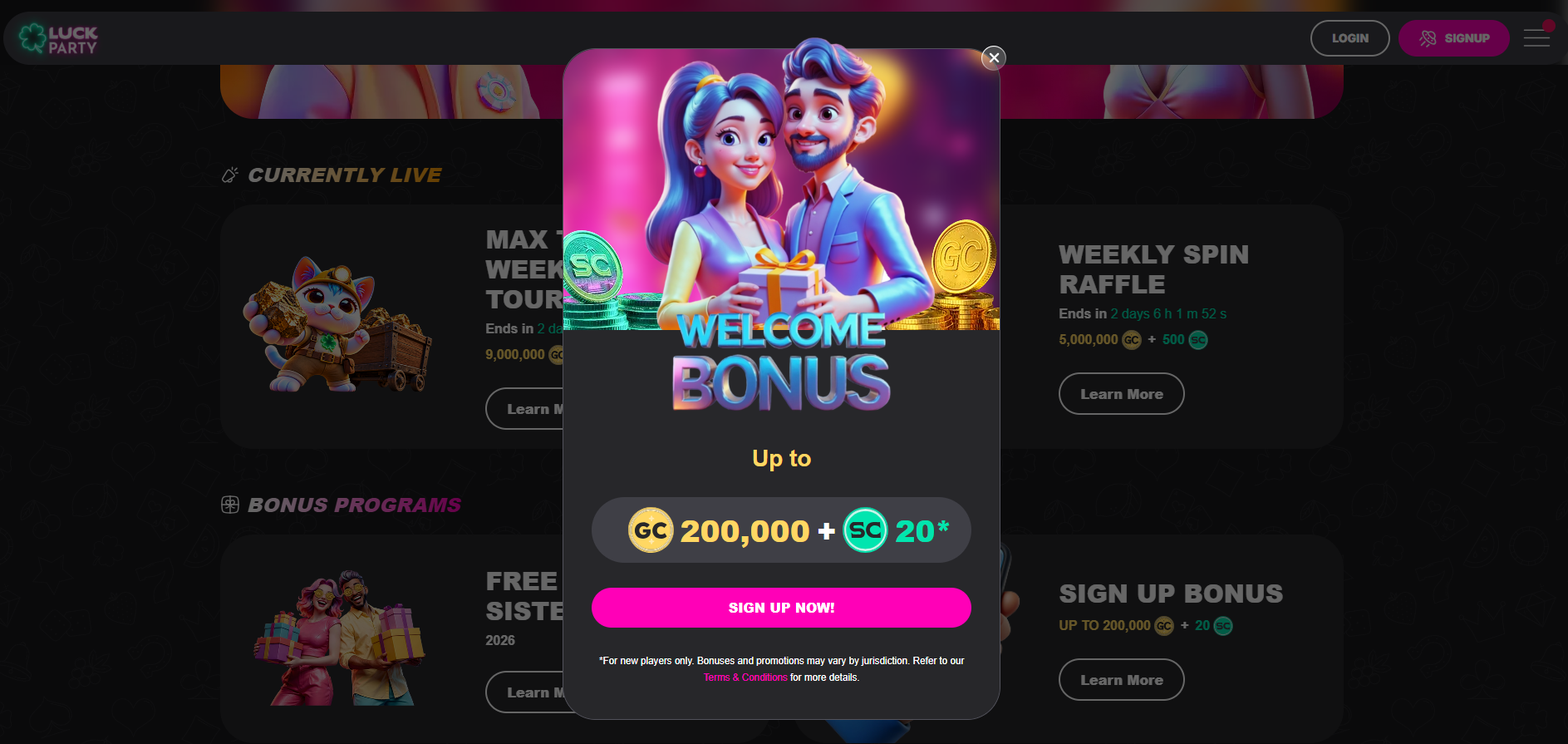 LuckParty Bonus