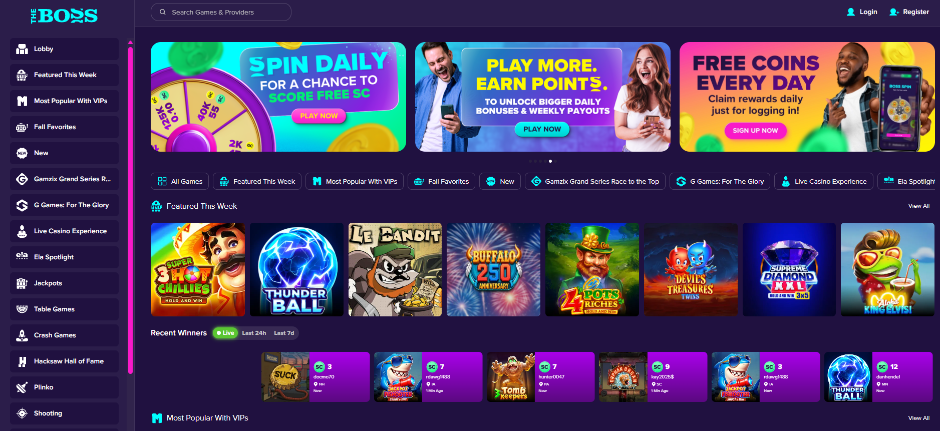 The Boss Home Page