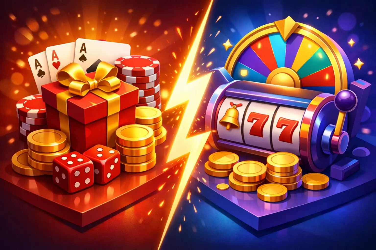 casino bonus versus free spins